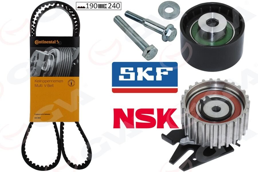 GVA 59T2530C EKSANTRİK GERGİ KİTİ 190x240 BRAVA 96-01 -BRAVO 96>DOBLO 01>MAREA 99-02 -IDEA 04>1.9JTD K055500XS