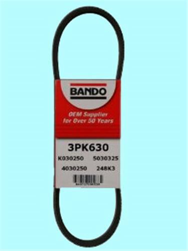 BANDO 3PK0630 KANALLI KAYIŞ TOYOTA COROLLA 1.6L 4AF 4A-FE AE92 AE101 AE111 92-00