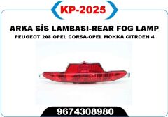 KAYA KP2025 REFLEKTOR ARKA TAMPON ORTA OPEL CORSA F 19> MOKKA 20> PEUGEOT P208 15> CITROEN C4 20> DS3 18>
