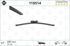 VALEO 119514 SİLECEK SÜPÜRGESİ ARKA GOLF6-GOLF7-POLO-FABIA 280 mm