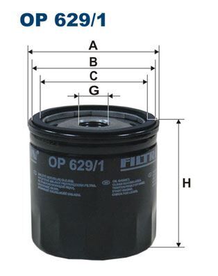 FILTRON OP629.1 YAĞ FİLTRESİ FORD FOCUS/MONDEO/FIESTA/MAZDA/ESCORT-1.25-1.4-1.6 BENZİN