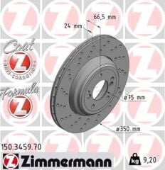 ZIMMERMANN 150.3459.70 FREN DISKI ARKA SOL BMW M3 E90 E92 E93