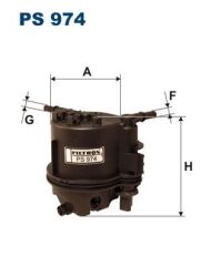 FILTRON PS974 YAKIT FİLTRESİ BIPPER-NEMO-P307-P207-P206-C3-C2 1.4 HDI-FUSION-FIESTA 1.4TDCI