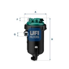 UFI 5514800 YAKIT FİLTRESİ DUCATO-BOXER-JUMPER 3.0 HDI 160 OE