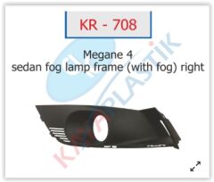 KAYA KR708 SİS FAR ÇERÇEVESİ SAĞ MGN 4 SEDAN MODEL SİSLİ