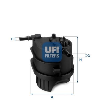 UFI 2434300 YAKIT FİLTRESİ PEUGEOT P307-P207-P206-BIPPER-NEMO-C3-C2 1.4 HDI-FUSION-FIESTA 1.4TDCI