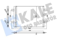 KALE 389300 KLİMA KONDENSERİ DUSTER 10>SANDERO 08>LOGAN 10>1.2 16V-1.4-1.6-1.5DCI 513x396x12