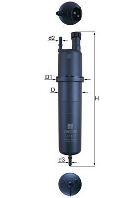 MAHLE KL1131 YAKIT FILTRESI BMW B47 B57 G42 G20 G21 G28 G22 G23 G26 G30 G31 G60 G61 G32 G11 G12 G70 G14 G15 G16 G 01 G45 G02 G05 G06 G07