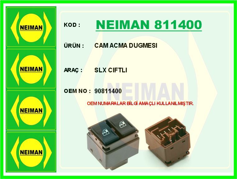 NEIMAN 811400 CAM ACMA DUGMESI SLX CIFTLI