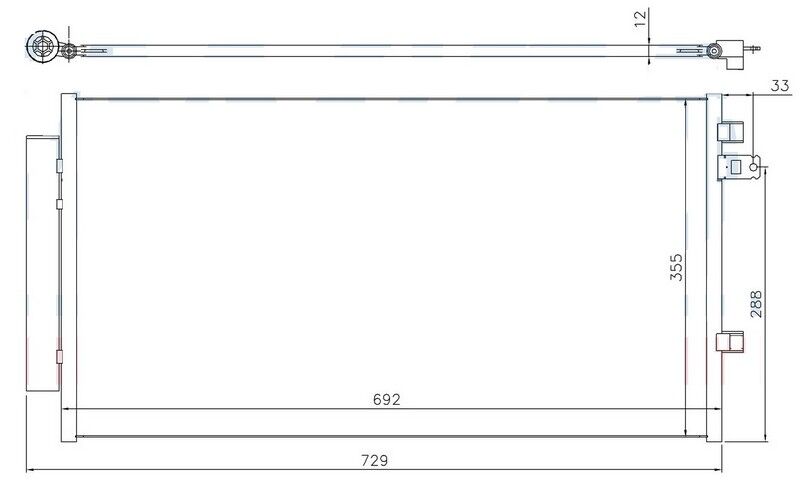 ORIS CFI773012 KLİMA KONDENSERİ FIAT 500X 14> JEEP RENEGADE 14>