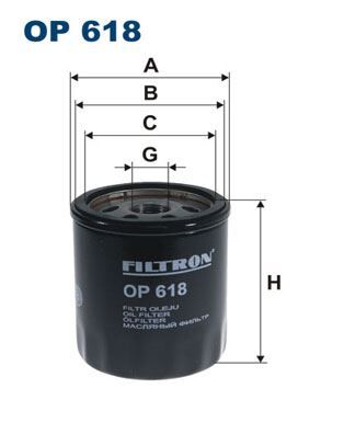 FILTRON OP618 YAĞ FİLTRESİ TOYOTA AURIS COROLLA 1.4L 1NDTV NDE120 NDE150 02-09 / YARIS 1.4L 1NDTV NLP90 06-09 / HI LUX 2.5L 2KDFTV KUN15 KUN25 KUN26 VIGO 05-15 / 2.4L 2GDFTV GUN125 REVO 15-> - kısa tip