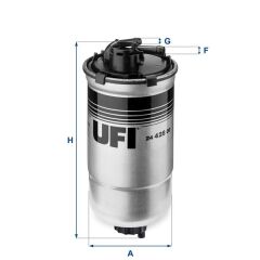 UFI 2442800 YAKIT FİLTRESİ CORDOBA 02-09 -IBIZA IV 02-09 -FABIA 00-08 -POLO 01- 1.4TDI-1.9TDI-1.9SDI