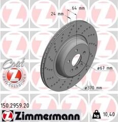 ZIMMERMANN 150.2959.20 FREN DISKI HAVALI DELIKLI ARKA SOL BMW G30 G32 G11