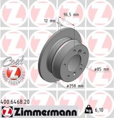 ZIMMERMANN 400.6468.20 FREN DISKI ARKA MERCEDES W463 B901>B904 . VW LT 28-35-46