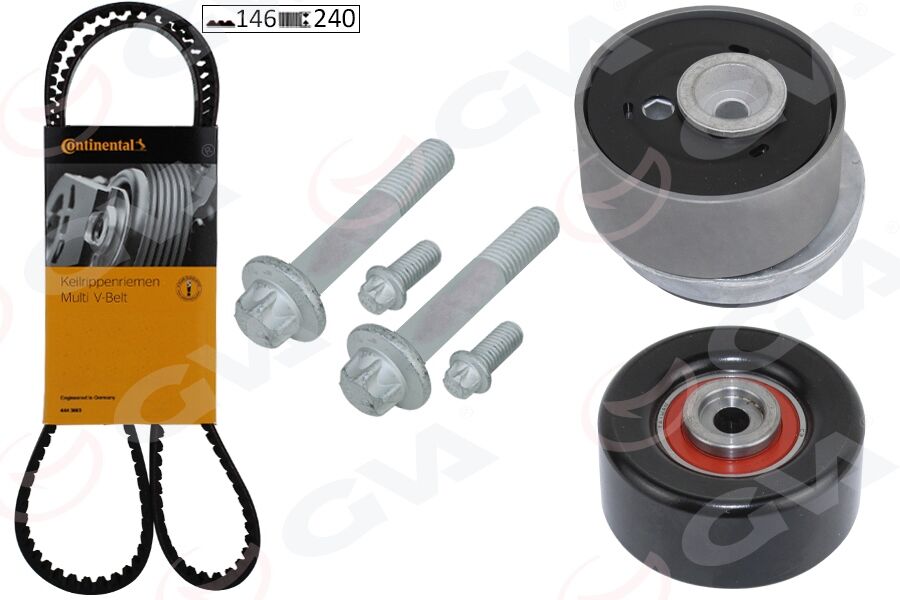 GVA 59T9007C EKSANTRİK GERGİ KİTİ 146x240 ASTRA H-J-INSIGNIA-VECTRA C-CRUZE 1.6-1.8 Z16XEP-XER-A16LET-XER-B16XER