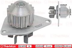 THERMAX T01.224 DEVIRDAIM SU POMPASI P106-P206-P207-P307-BIPPER-NEMO-PARTNER-BERLINGO-C2-C3-SAXO-XSARA 1.4 TU3JP-TU3A 1.4 8V MQP FIAT FIORINO 1.4 KFT.-KFV