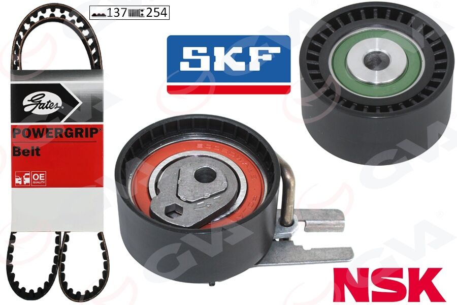 GVA 59T4315G EKSANTRİK GERGİ KİTİ P206-P207-P307-P308-P407-P3008-EXPERT-PARTNER-BERLINGO-JUMPY-C2-C3-C4-C5- XSARA -FOCUS II-FIESTA V-VI VOLVO S40-C30-V50-FIAT SCUDO EURO4 1.6 HDI-TDCİ