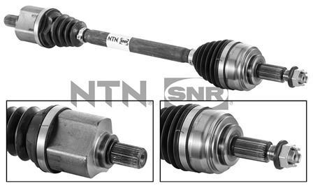 SNR DK55111 ON AKS KOMPLE SOL RENAULT KANGOO 08> 1.5dCi 1.6 Mekanik şanzıman 5 vites. Şanzıman otomatiği 4 vites U:680 mm. 696 mm