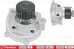 THERMAX T01.107 DEVİRDAİM SU POMPASI MAZDA E2200 R2 / KIA BESTA R2 2.2L 93-> / SUZUKI VITARA 2.0L RF SV420D SQ420D 9 4-03