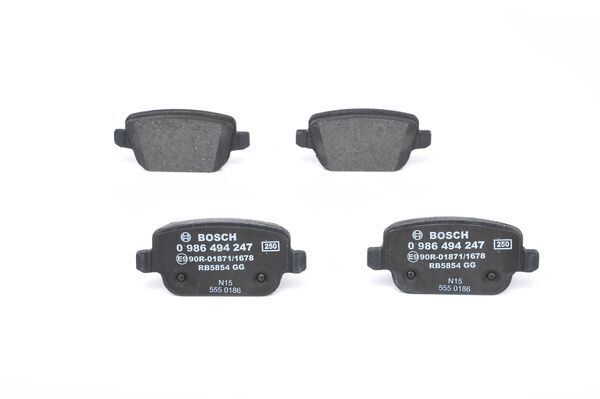 BOSCH 0986494247 FREN BALATASI ARKA FORD-LAND ROVER-VOLVO MONDEO-GALAXY-SMAX-FREELANDER-S60 07> VO S80 II 06> S80 07> V70 06> V70 07> XC70 06> . LAND ROVER FREELANDER II L359