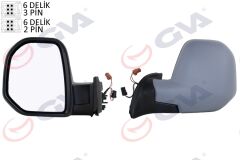 GVA 1045161 DIŞ DİKİZ AYNASI SOL BERLINGO-PARTNER 08> ELEKTRİKLİ ISITMALI ASTARLI KONVEKS VM-6118EHPL