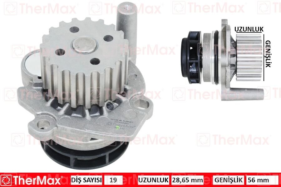 THERMAX T01.173 DEVİRDAİM CRAFTER-T6-A3-JETTA-CADDY-POLO-PASSAT 1.2-1.6-2.0TDI CAYB/C/D-CAAB/C-CKUB-CFFB-CAGA T