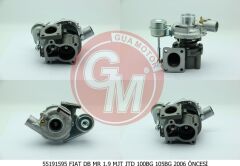 GUA 40614 TURBO ŞARJ FIAT DOBLO 01> 1.9 MJT JTD 100BG 105BG
