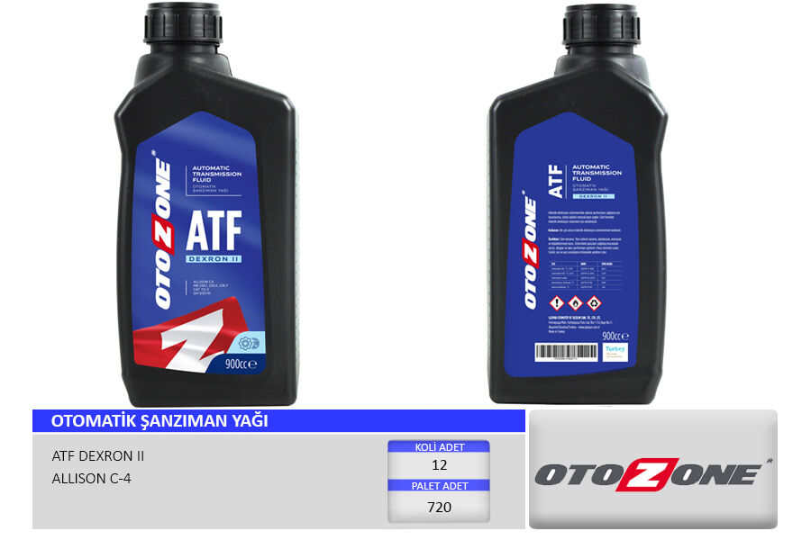 OTOZONE CYAG0713 OTOMATİK ŞANZIMAN YAĞI ATF II 900CC DEXRON II KIRMIZI
