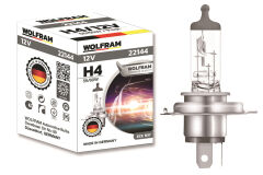 WOLFRAM 22144 AMPUL 12V H4 60/55 P43t STANDART IŞIK TIRNAKLI P43t 64193
