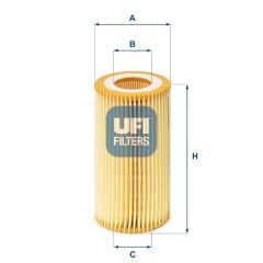 UFI 2501300 YAG FILTRESI MERCEDES OM611 W203 W211 W210 W639 B901>B904