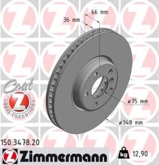ZIMMERMANN 150.3478.20 FREN DISKI ON SOL BMW F07 F10 F11 F06 F12 F13 F01 F02