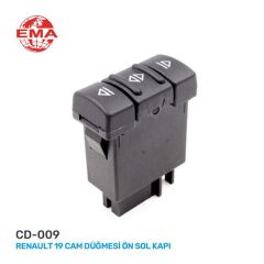 CAM AÇMA ANAHTARI SOL RENAULT 19 - MASTER TEKLİ