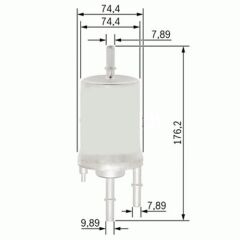 YAKIT FİLTRESİ AUDI A4 1.8T 02-04 - A6 2.4-3.0 04-06 - A8 6.0 03-10 x