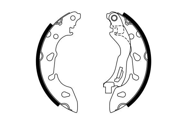 BOSCH 0986487772 ARKA PABUÇ BALATA PANDA 04> 500 08> 500C 09> FORD KA 09>