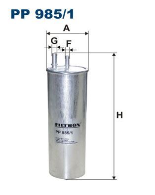 FILTRON PP985.1 YAKIT FİLTRESİ VW T5 2.5TDİ 03-09