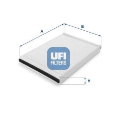 UFI 5304700 POLEN FİLTRESİ DİKDÖRTGEN ASTRA G 98-04 - ASTRA H 04-14 -ZAFIRA A 98-10 1.4-1.6-1.8-2.0T-16V