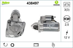 VALEO 438497 MARS MOTORU 12V 2.5 KW 9 DIS FIAT DUCATO 2.3 3.0 HDI PEUGEOT BOXER-CITROEN JUMPER 2.5-2.8-3.0 HDI