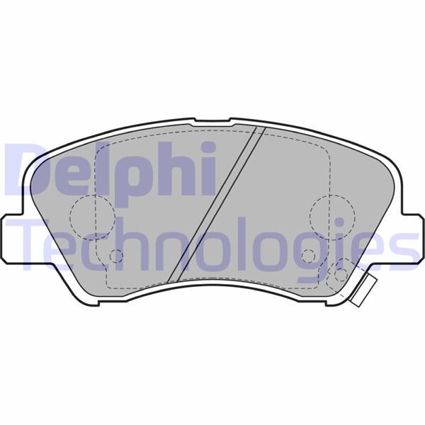 DELPHI LP2497 ÖN FREN BALATA HYUNDAI ACCENT BLUE 1.4L 1.6L benzinli 10-> 1.6L CRDi dizel 10-> / ELANTRA 1.6L D4FB G4FG 6 vites 16-> / KIA RIO 1.4L D4FC 11->