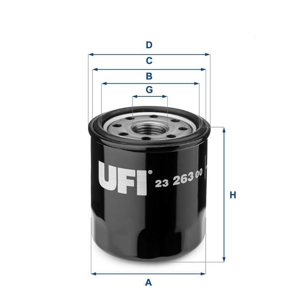 UFI 2326300 YAĞ FİLTRESİ TOYOTA COROLLA AE92 AE101 AE111 ZZE111 ZZE112 ZZE120 ZZE121 88-06 ZRE210 19->/ AVENSIS 98-08 / C-HR NGX10 ZYX10 16-> / COROLLA ZRE210 19-> / CORONA. CARINA E 92-98 / YARIS 99-11