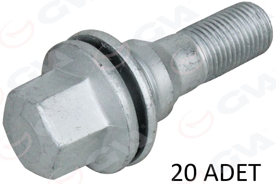 GVA 8820144 BİJON CİVATASI FLANŞLI-GEOMET CITROEN-DS-FIAT-OPEL-PSA 206-207-308-406-407-TOYOTA AA17-M12x1.25x17 PAKET ADET : 20