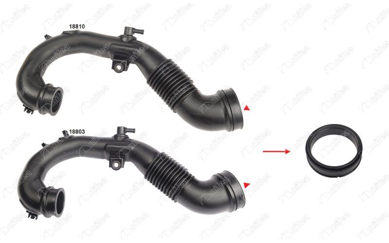 NIFEA 18812 TURBO BORUSU CONTASI-PLASTİK BORU HARİÇ CITROEN C4 AIRCROSS-MITSUBISHI ASX GAW -MITSUBISHI ASX VAN GAW -MITSUBISHI LANCER VIII CYA CZA -MITSUBISHI LANCER VIII SPORTBACK CXA -MITSUBISHI OUTLANDER I
