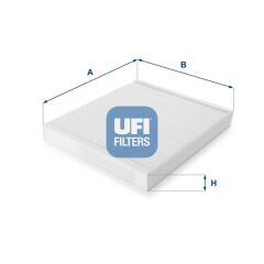 UFI 5303000 POLEN FİLTRESİ BEHR TİP OPEL ASTRA F-G-H-ZAFIRA 1.2i 16V-1.8i-1.6i-1.4-1.4 16V-1.6-1.8-2.0 16V
