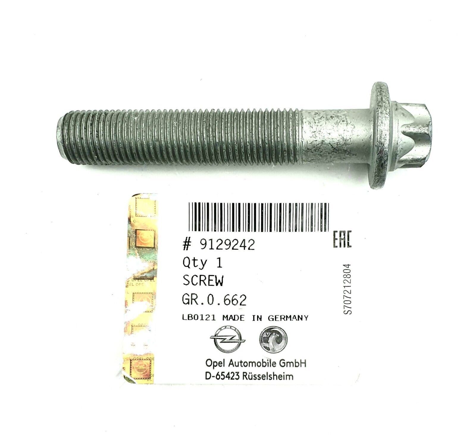 OE-OPEL 9129242 CORSA B CORSA V CORSA D ASTRA J MERIVA A KRANK MIL CIVATASI
