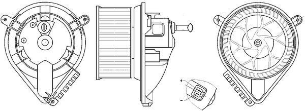 MAHLE AB271000S KALORIFER MOTORU MERCEDES SPRINTER B901>B905 . VW LT 28-35-46