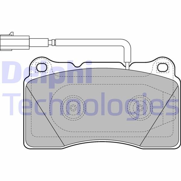 DELPHI LP2221 FREN BALATASI ÖN FİŞLİ ALFA ROMEO GIULIETTA 10> 1.4TB 1.6D MTJ 1.8TB 2.0D MTJ
