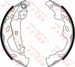TRW GS8480 ARKA PABUÇ BALATA P107 05 >P108 14 > C1 05 >YARIS 99-05 AYGO 05> AGILA 08 > SPLAHS SWIFT 200x32