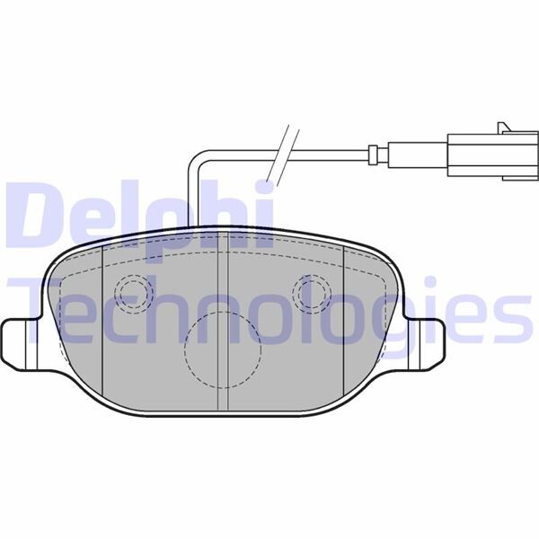 DELPHI LP2223 FREN BALATASI ARKA ALFA ROMEO GİULİETTA 10> FİŞLİ