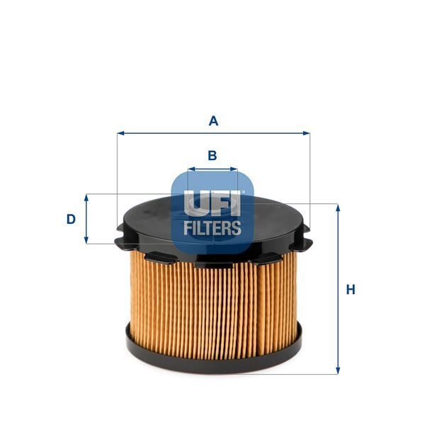 UFI 2668800 YAKIT FİLTRESİ PARTNER-P206-P306 BERLINGO-JUMPY- XSARA-SCUDO-COROLLA 00-02 1.9D 98- DW8