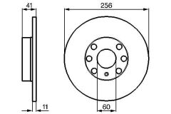 BOSCH 0986478880 ÖN FREN AYNASI OPEL ASTRA G 98>05 ABS SİZ ARAÇLAR İÇİN DOLU 256x60x4DL