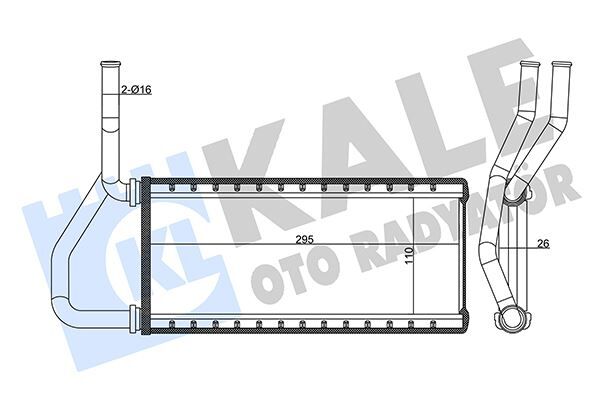 KALE 358610 KALORİFER RADYATÖRÜ HONDA CR-V 2.0L K20 RD8 02-06 - ALEMİNYUM